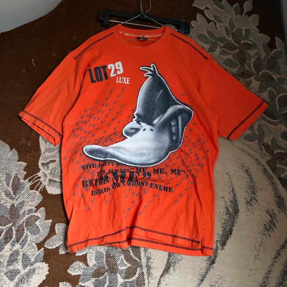 Lot 29 Luxe Daffy Duck Graphic T-Shirt Size XXL Orange